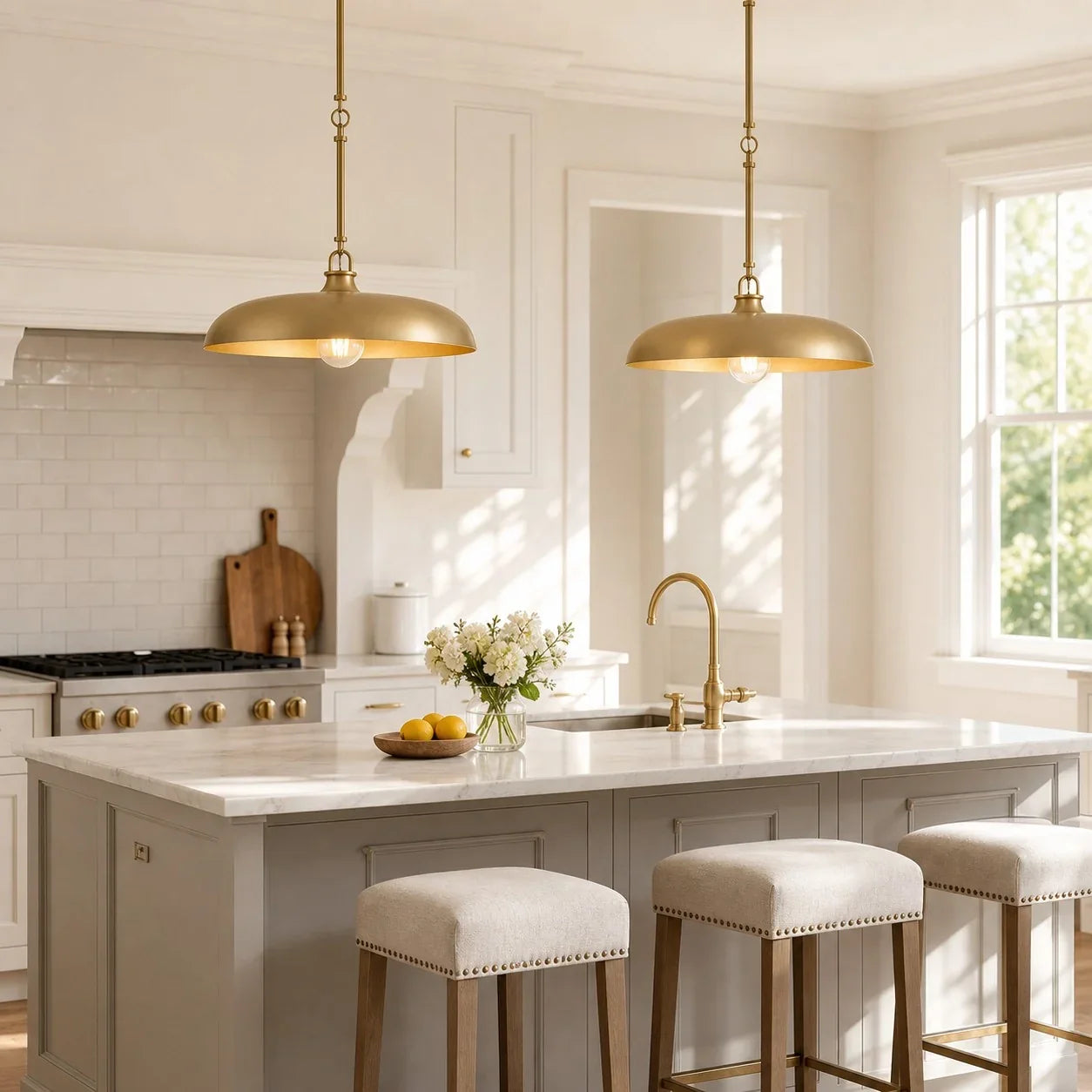 Modern metal ceiling light