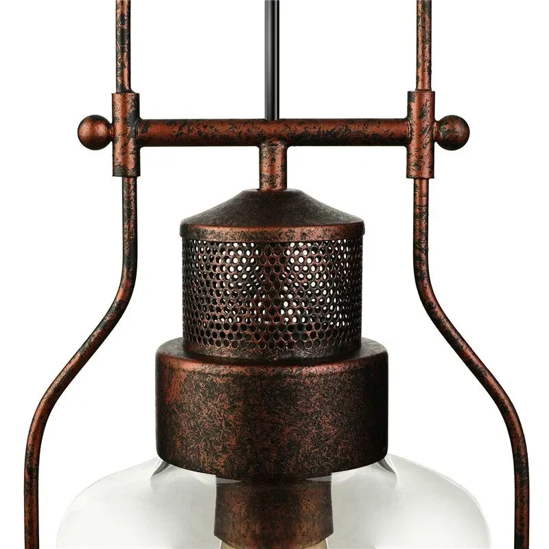 Industrial jar pendant light