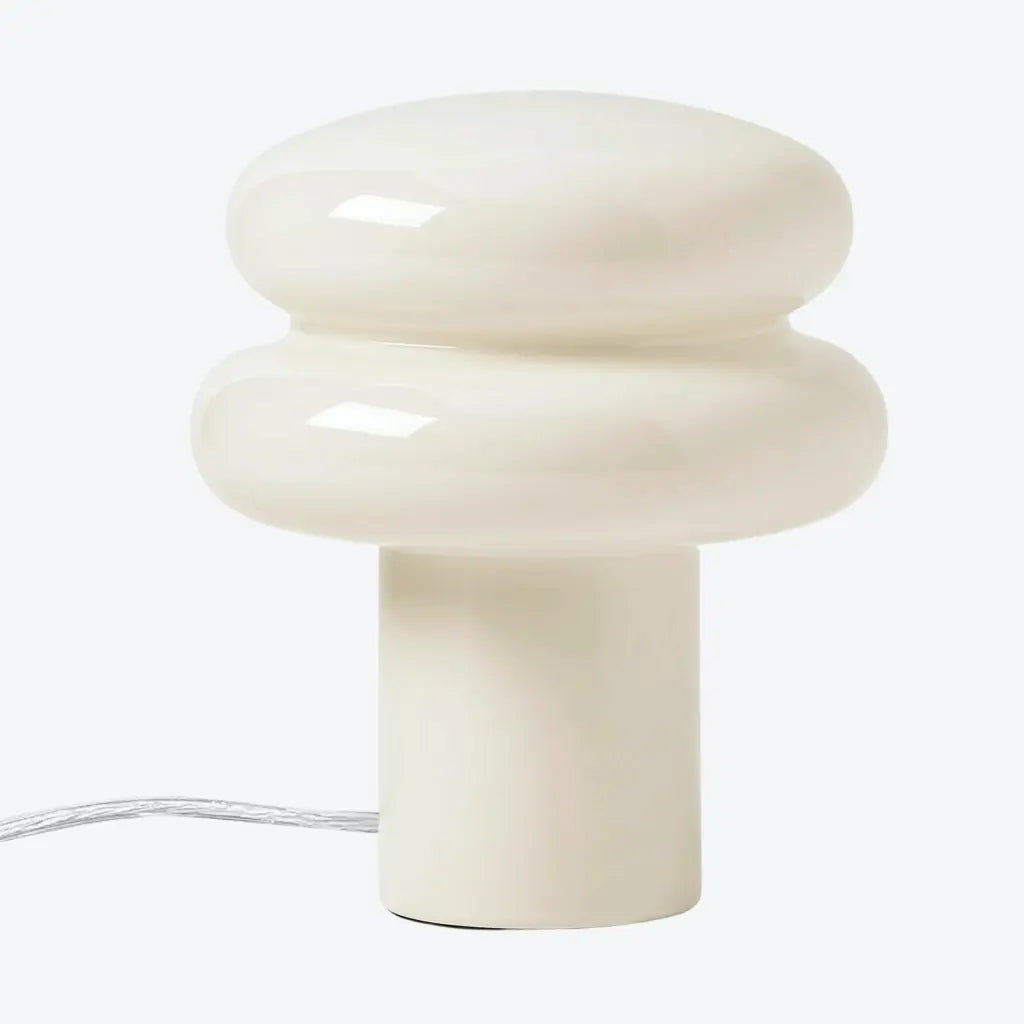 Opal glass table lamp for desk
