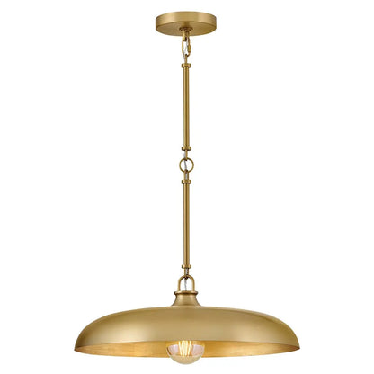 Residential metal pendant light
