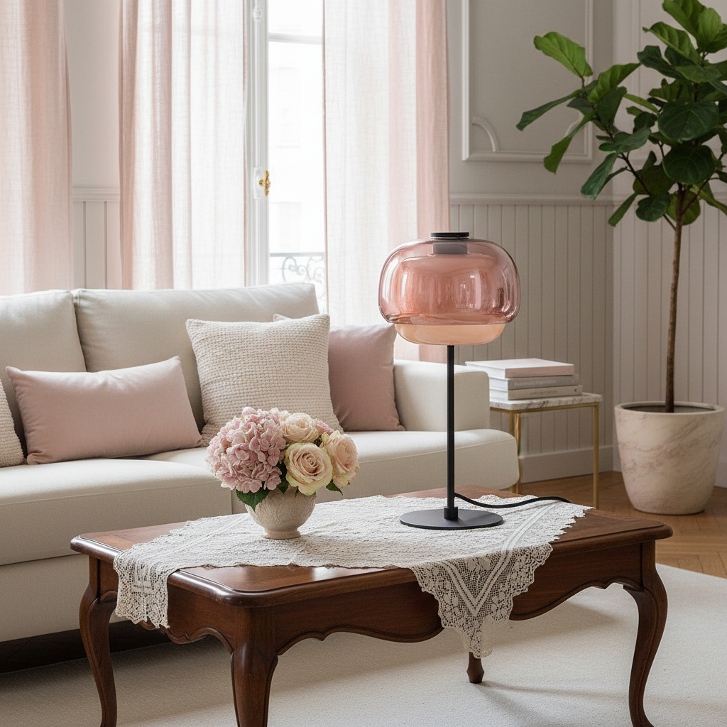 Retro table lamp for bedroom
