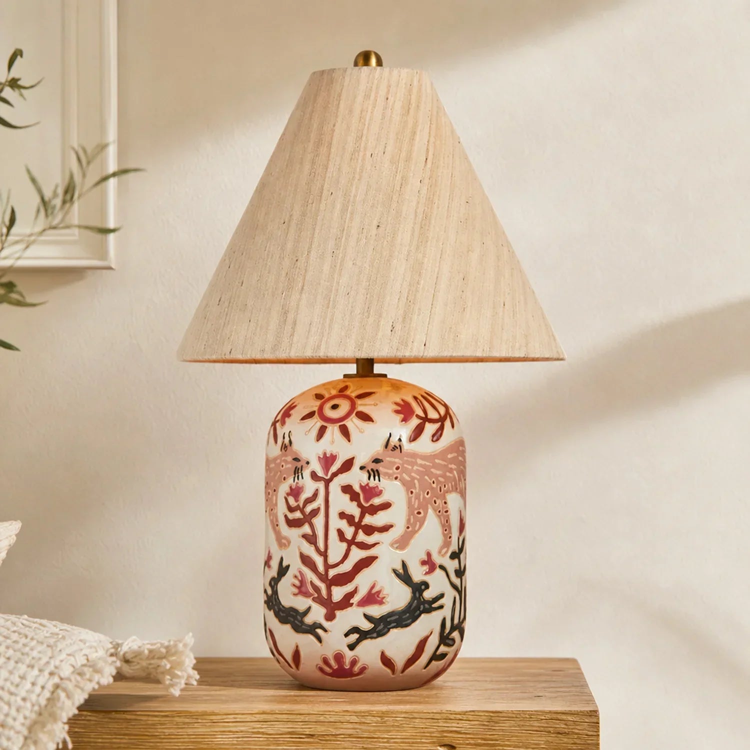 Retro ceramic table lamp