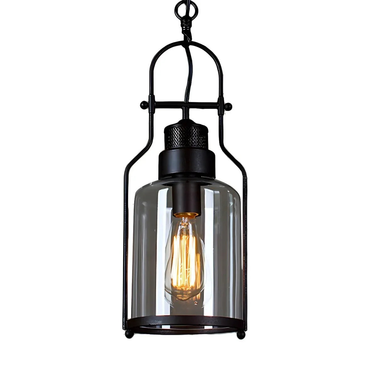 Retro jar ceiling light
