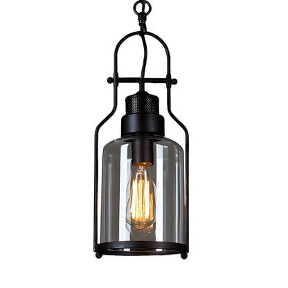Retro jar ceiling light