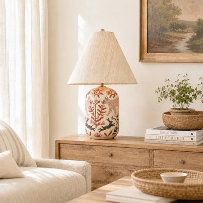 Retro table lamp for living room