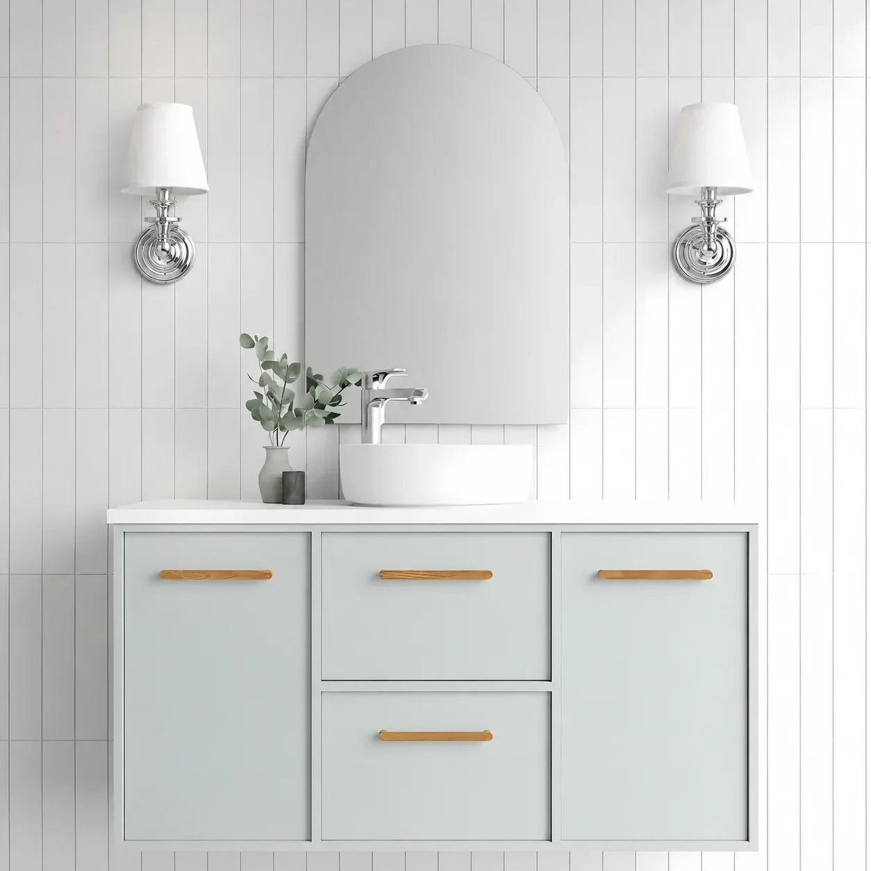 Retro wall sconce for reading room