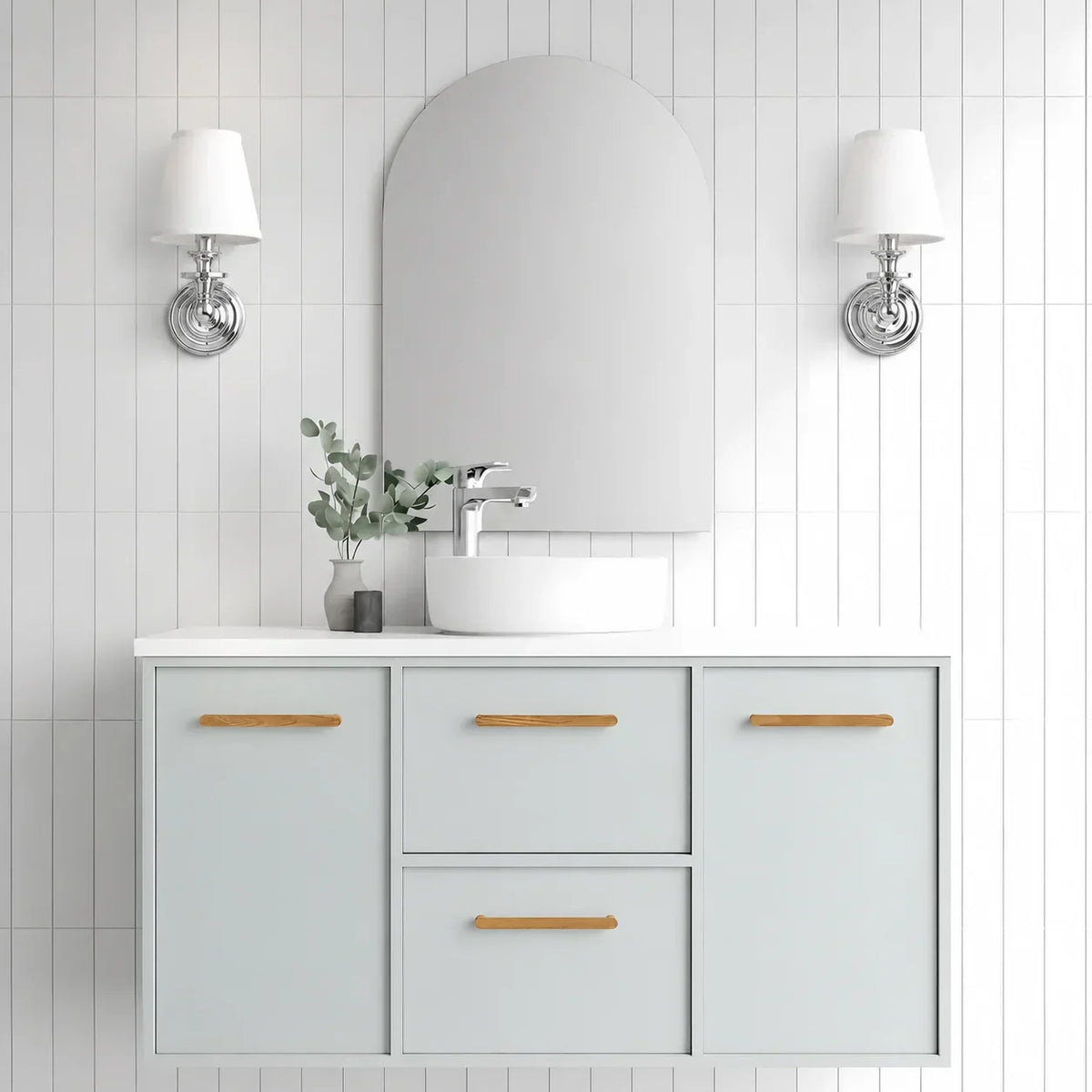 Retro wall sconce for reading room