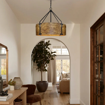 Rustic bronze ceiling light