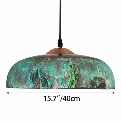 Rustic metal pendant light