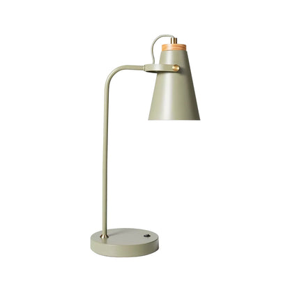 Metal table lamp with stable base