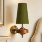 Tapered fabric wall sconce