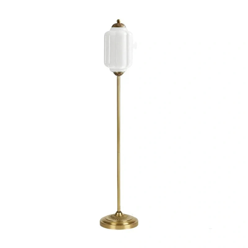 Textured opal glass floor light