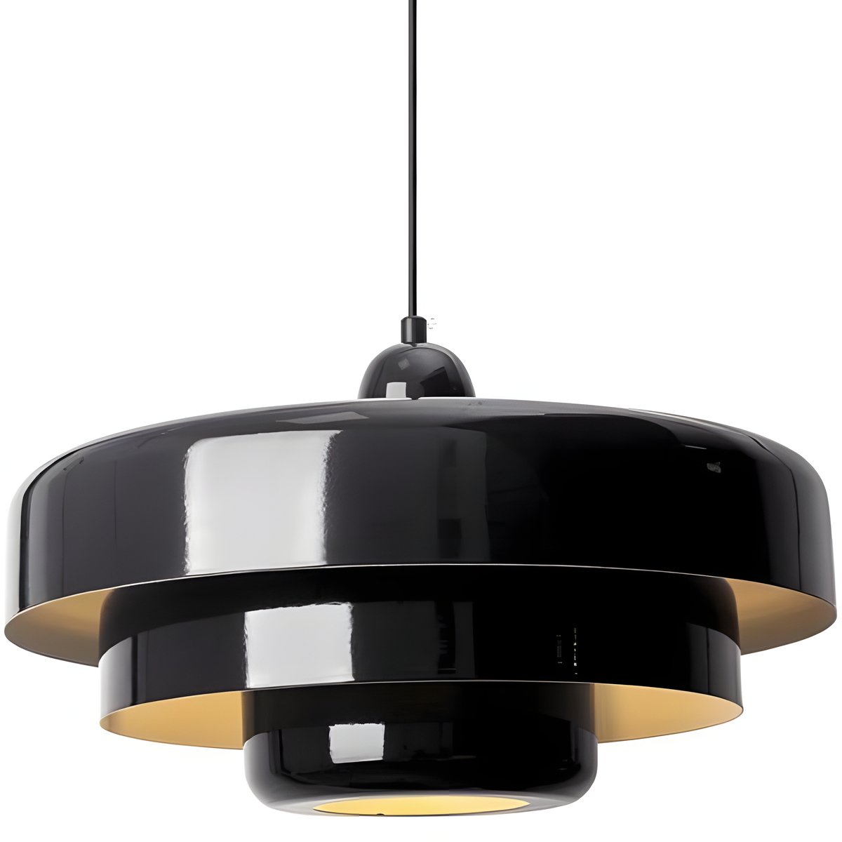 Triple disc ceiling lighting fixture