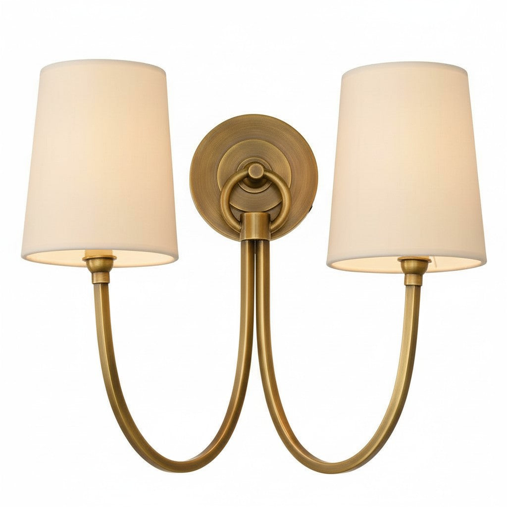 Double linen light for vanity