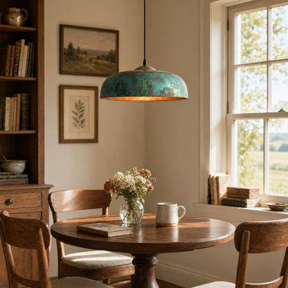 Vintage metal pendant light