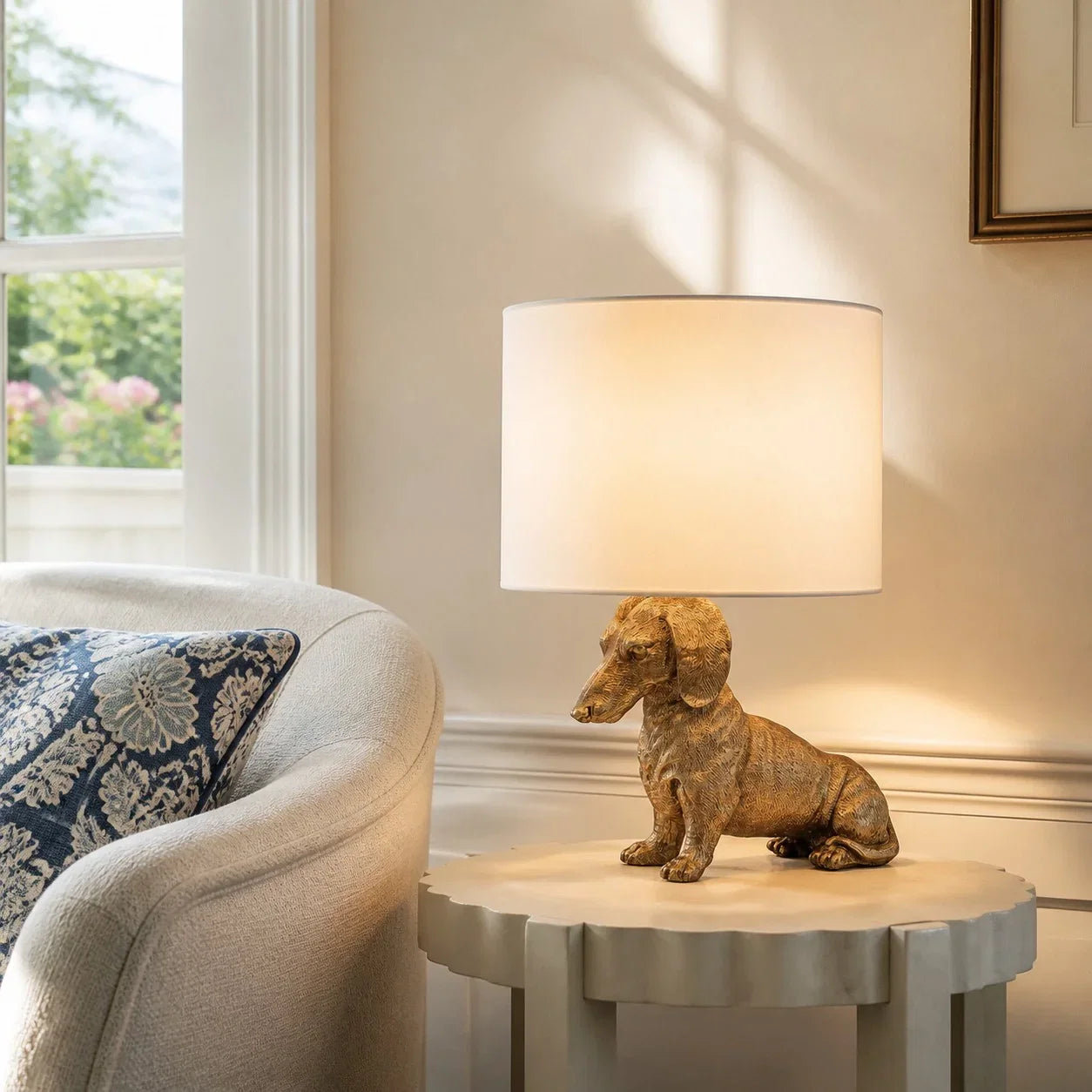 Vintage metal table lamp