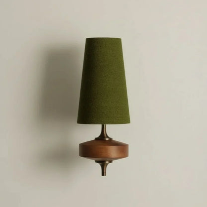 Wall-mounted fabric sconce